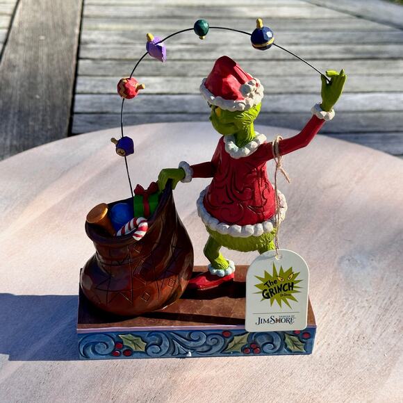 Jim Shore Grinch Juggler Figurine 6006568 Dr. Seuss Santa Christmas Statue NEW - Picture 10 of 11